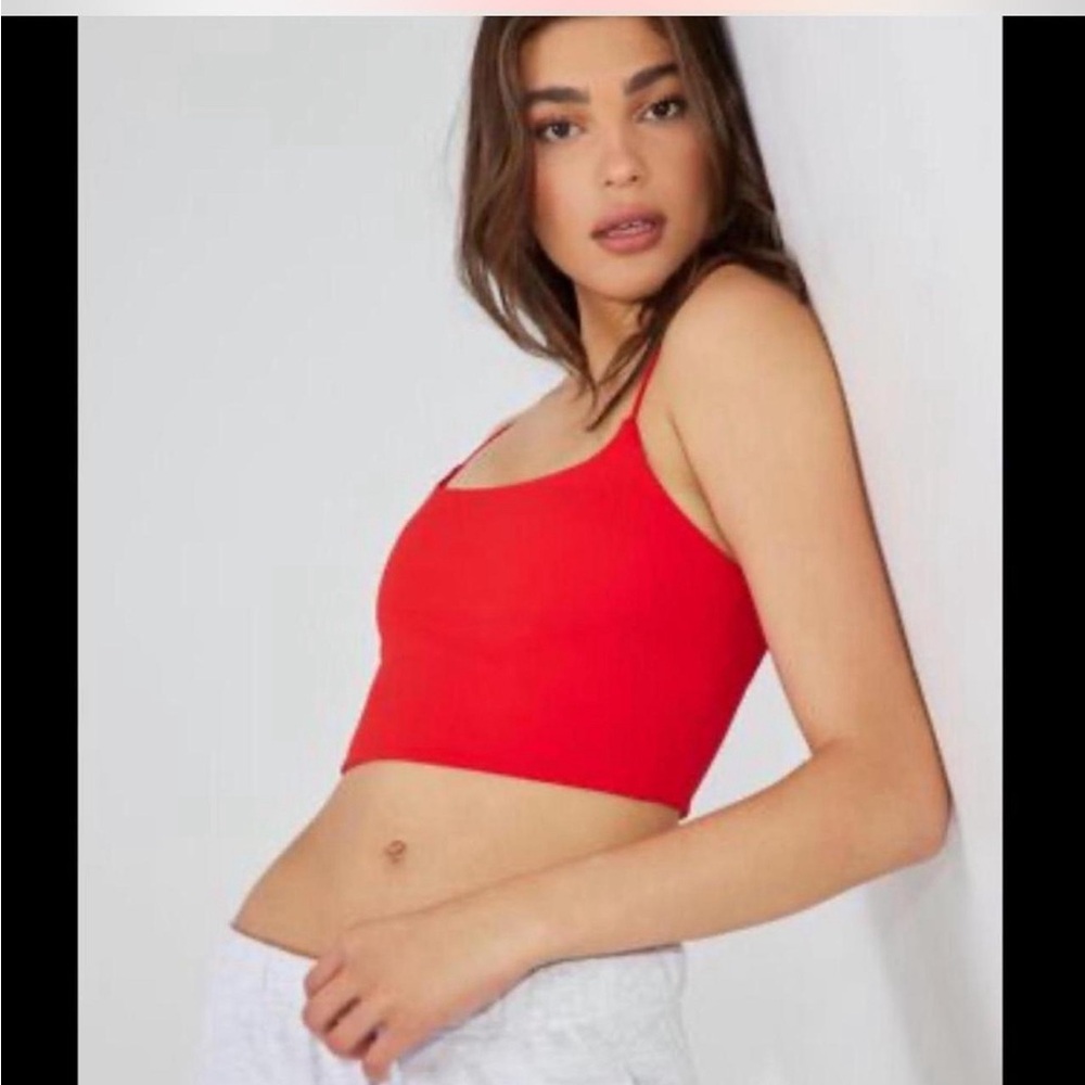 garage red tank top